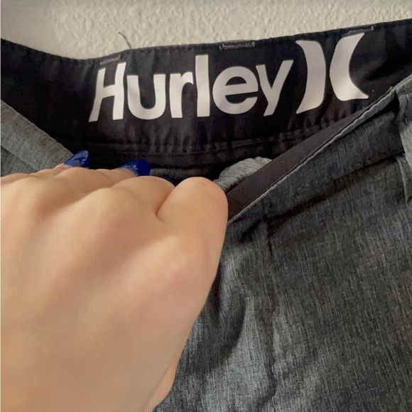 Hurley Men's Gray Flat Front Shorts - Picture 5 of 9